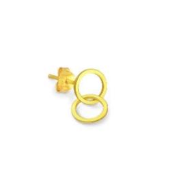 Forever Rings Simple Gold Stud Earrings