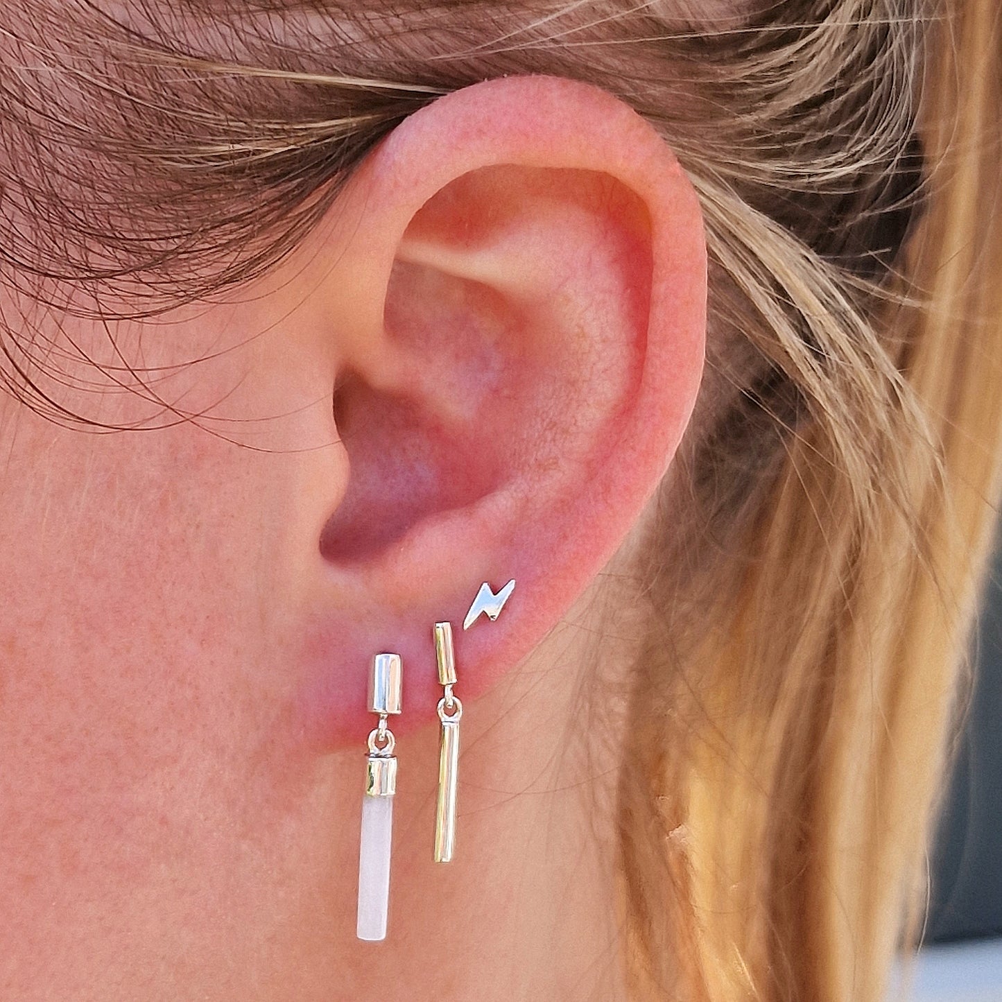 Ultimate Lightweight Silver Ear Stack