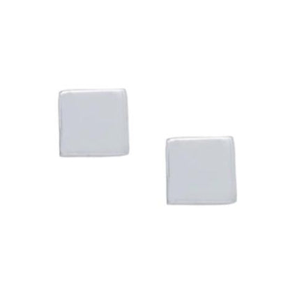 Square Sterling Silver Stud Earrings