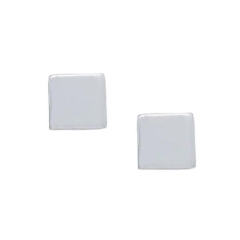 Square Sterling Silver Stud Earrings