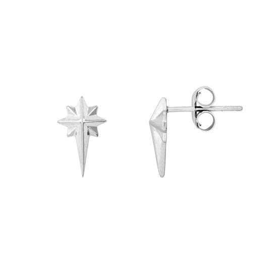 Rising Star Sterling Silver Stud Earrings