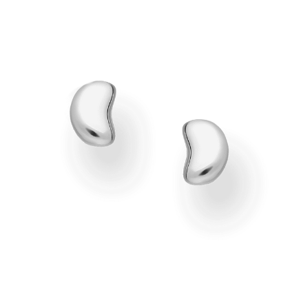 Pebble Stud Stacker Earrings Sterling Silver