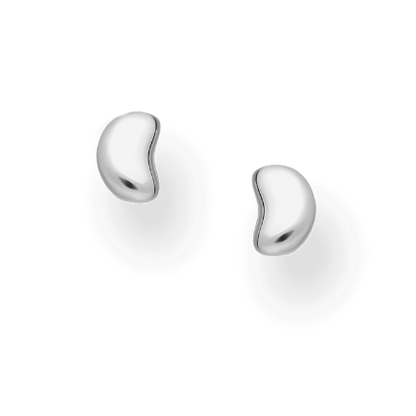 Pebble Stud Stacker Earrings Sterling Silver