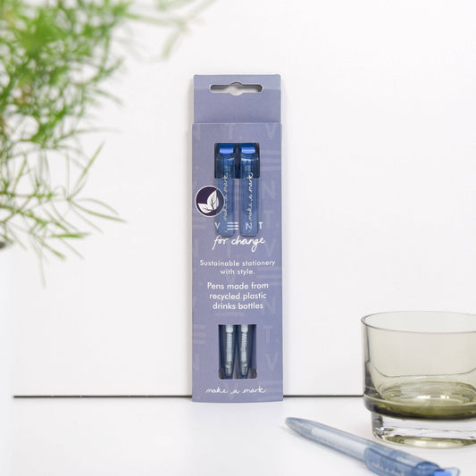 Pens Recycled Drinks Bottle Make a Mark - Dusty Blue