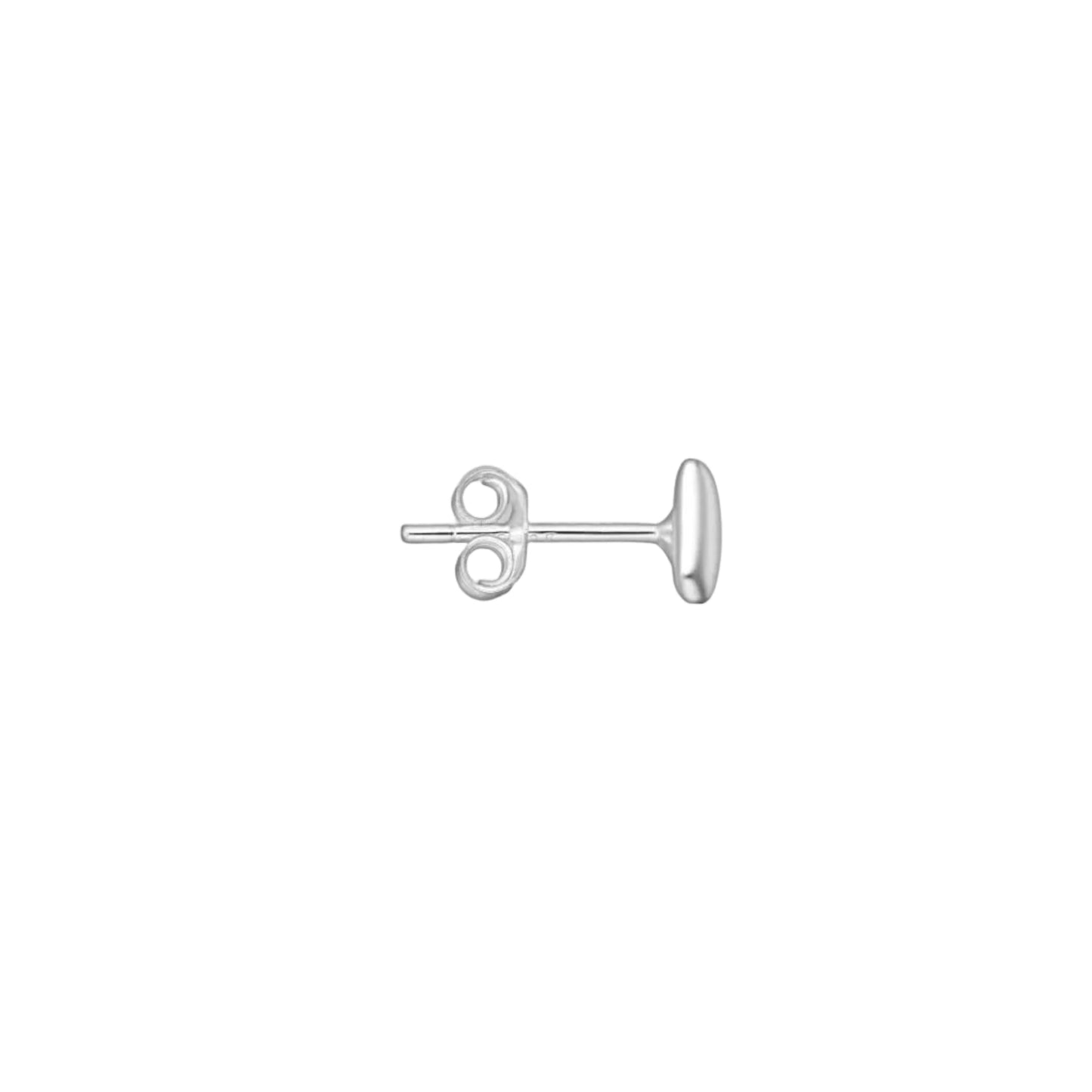 Pebble Stud Stacker Earrings Sterling Silver