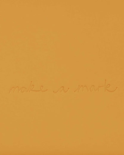 Notebook A5 Recycled Leather Lined Paper - Yellow
