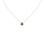Tiger's Eye Tear Drop Stone Adjustable Necklace Sterling Silver