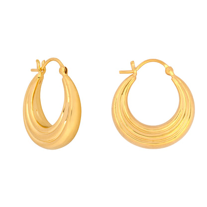 Gold Layered Hoop Earrings