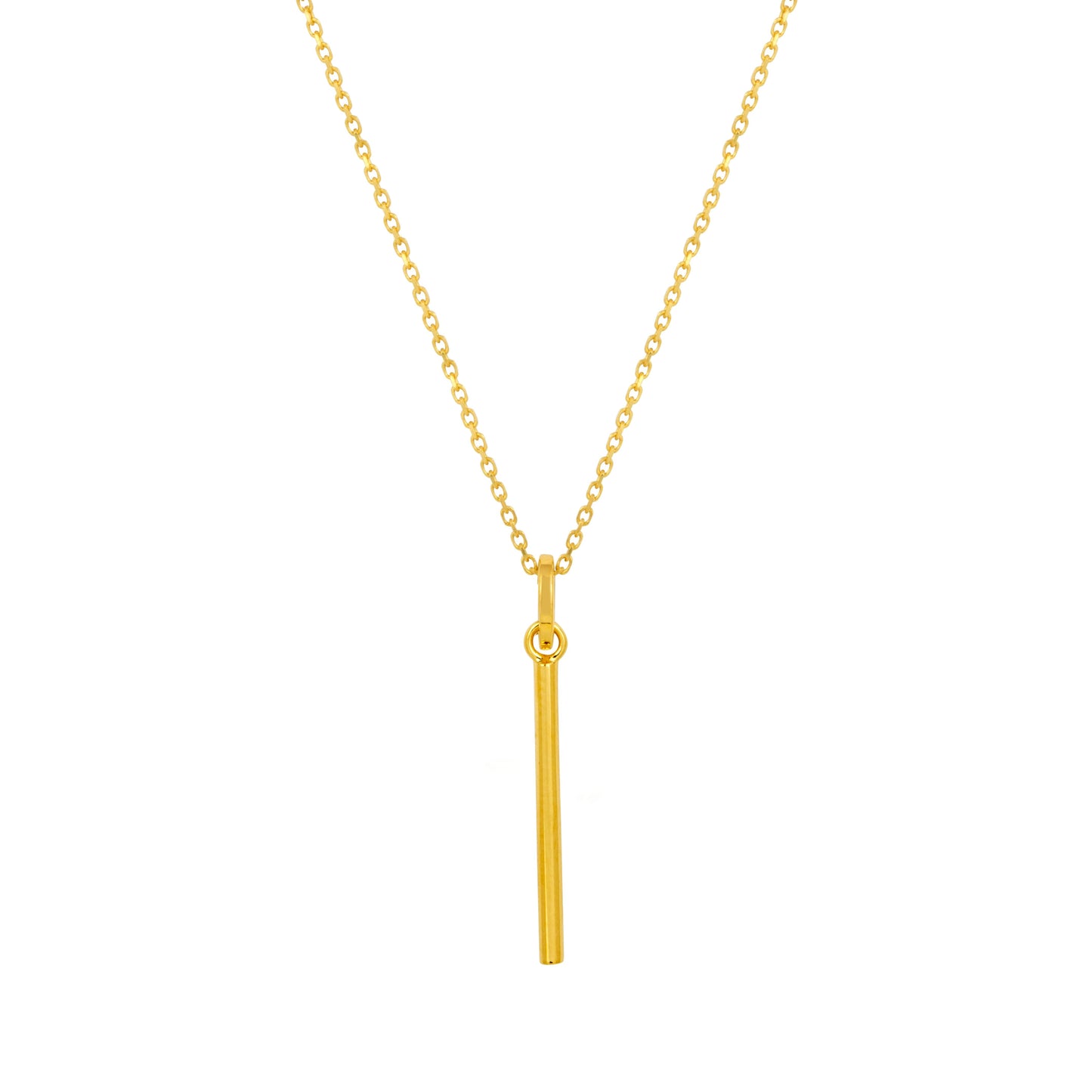 Minimalist Gold Bar Pendant