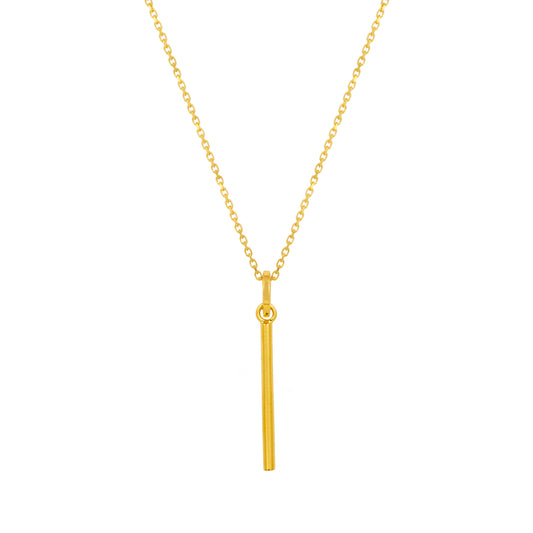 Minimalist Gold Bar Pendant