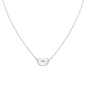 Pebble Adjustable Necklace Sterling Silver