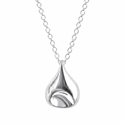 Petite Dimple Silver Necklace