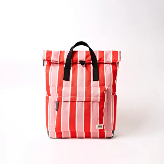 Canfield Medium Backpack in Seaside Stripe