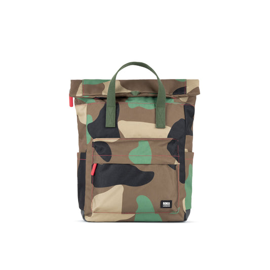 Canfield Medium Backpack in Vintage Camo Canvas