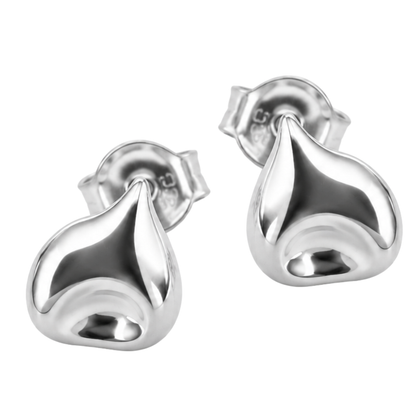 Petite Dimple Silver Stud Earrings