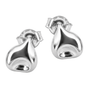 Petite Dimple Silver Stud Earrings