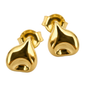 Petite Dimple Gold Stud Earrings