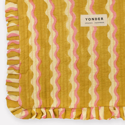 Quilted Frill Pouch | Wiggle | Honey
