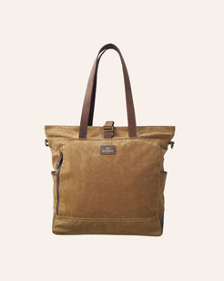 Jaipur Waxed Cotton Tote Bag in Sand