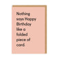 Folded Piece Of Card Birthday Card (3467)